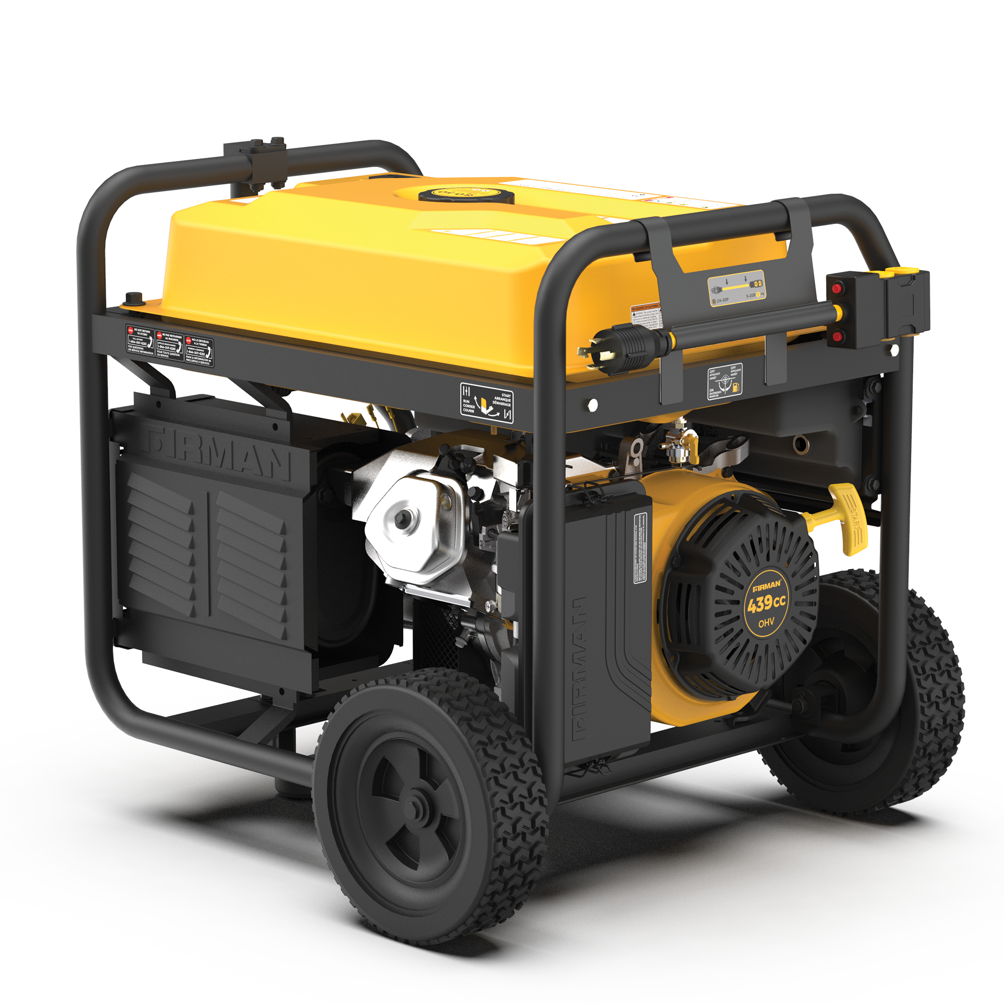 Gas Portable Generator 10000/8000W Remote Start 120/240V with CO alert