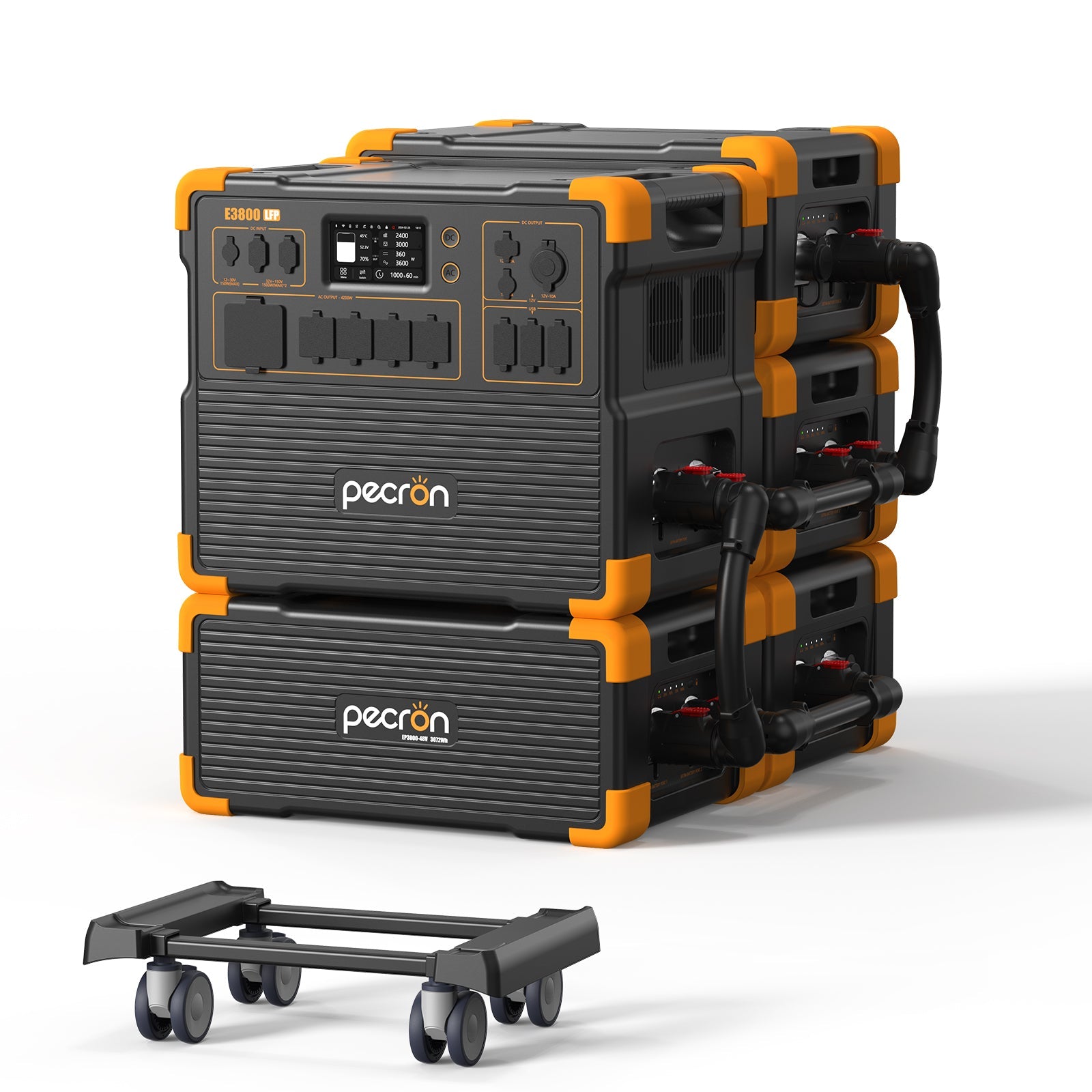 PECRON E3800LFP Portable Power Station 4200W 3840Wh