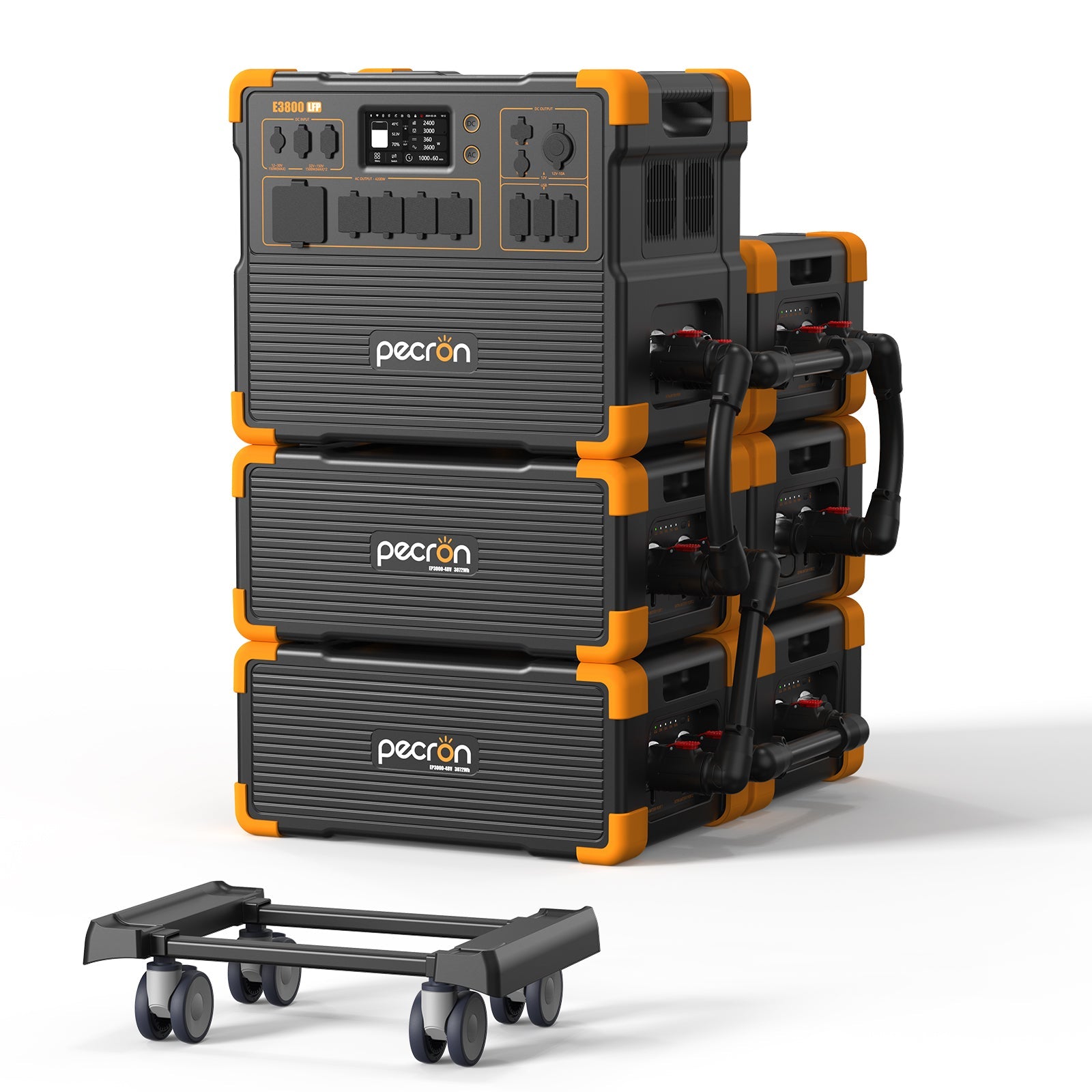 PECRON E3800LFP Portable Power Station 4200W 3840Wh