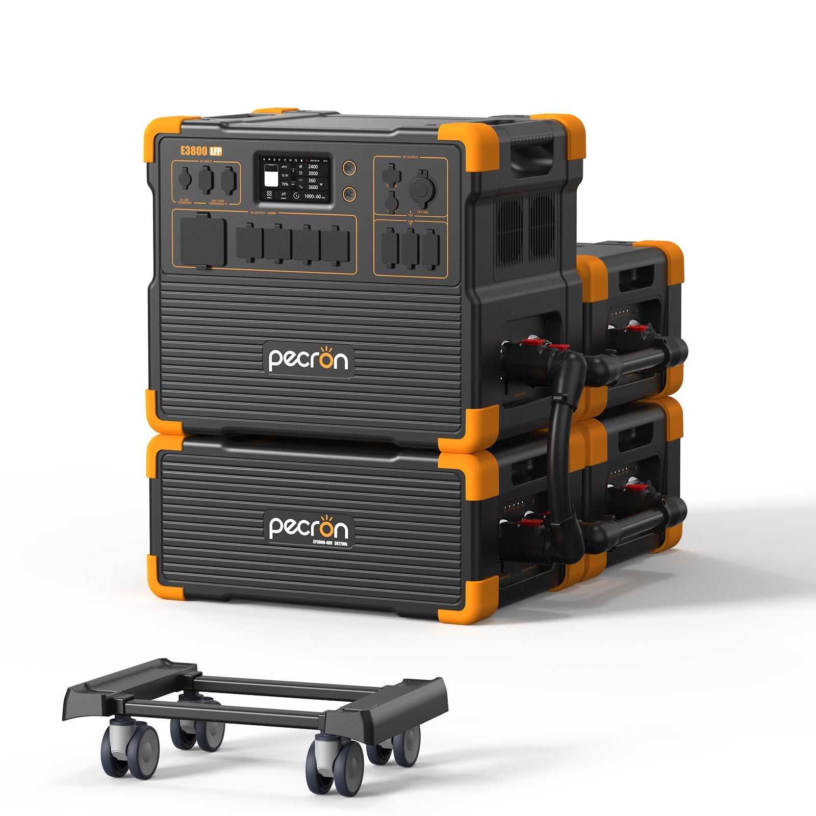 PECRON E3800LFP Portable Power Station 4200W 3840Wh