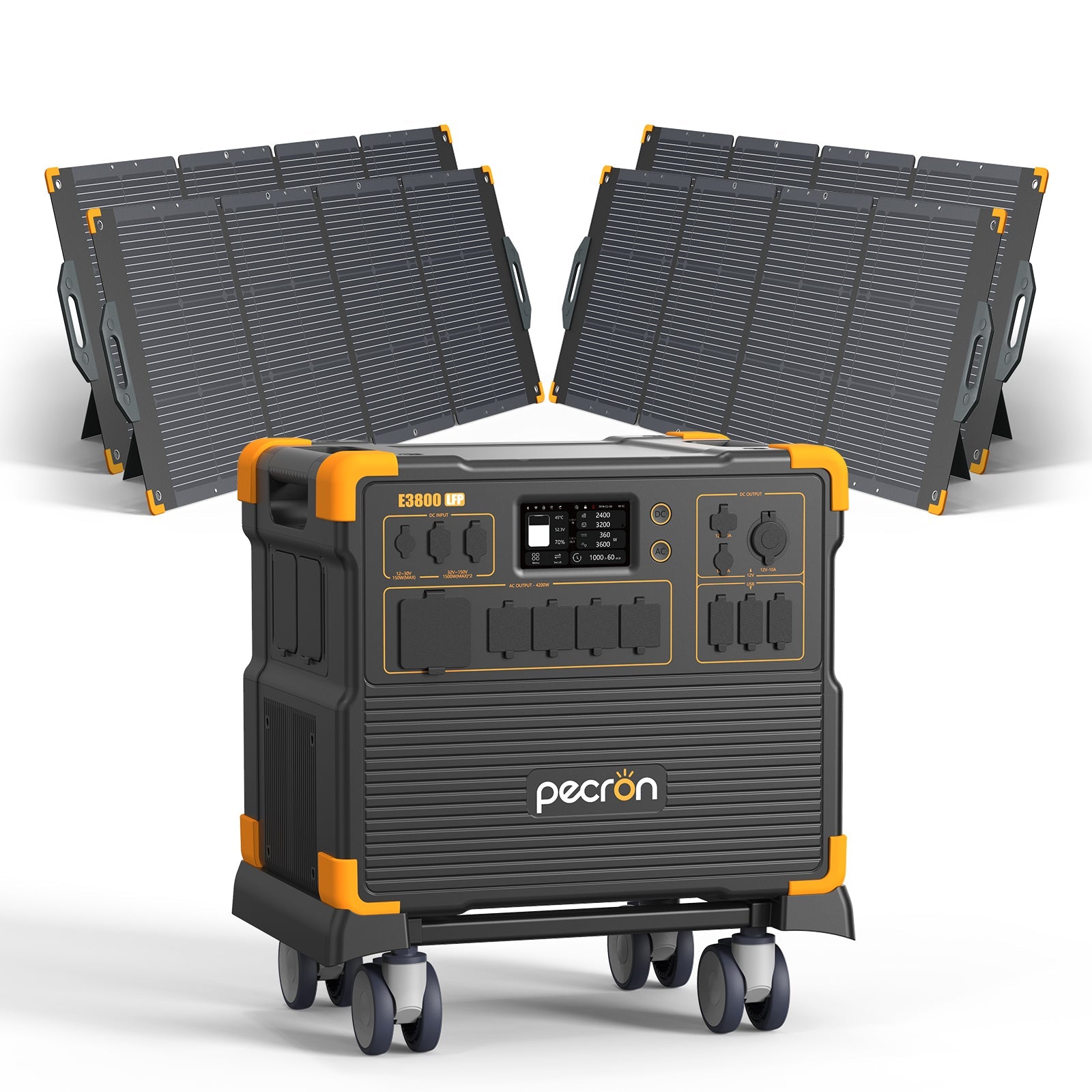 PECRON E3800LFP Portable Power Station 4200W 3840Wh