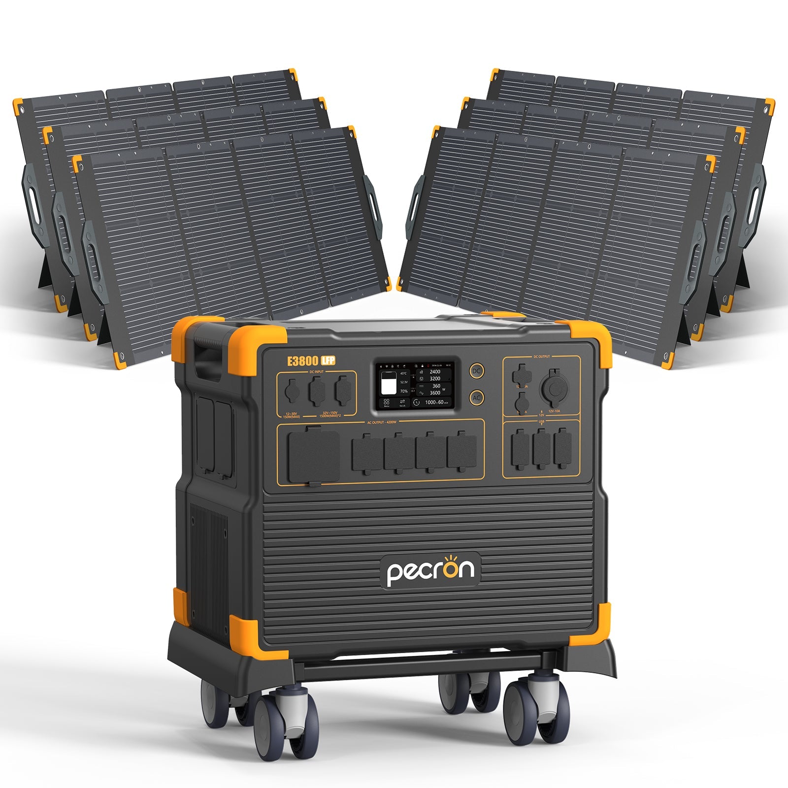 PECRON E3800LFP Portable Power Station 4200W 3840Wh