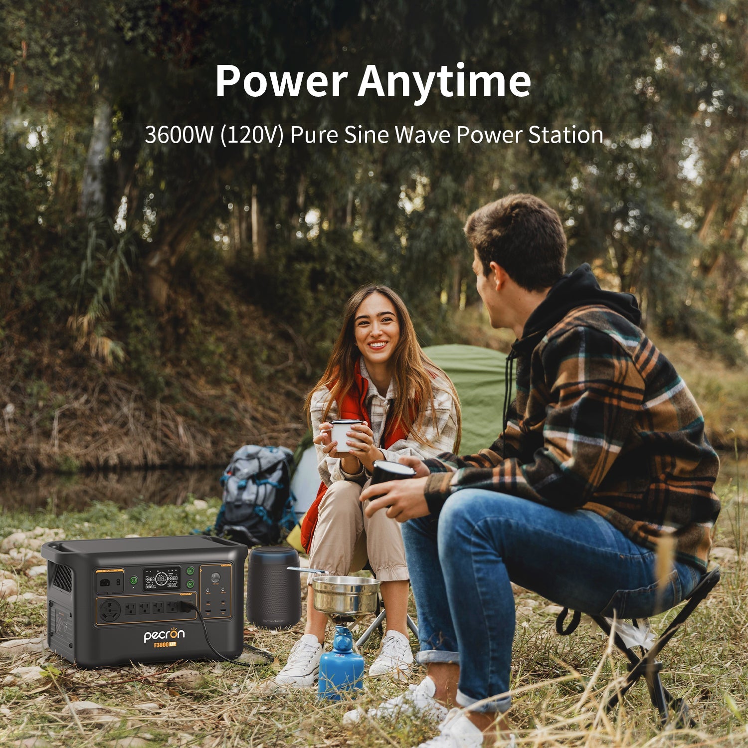 PECRON F3000LFP Portable Power Station 3600W 3072Wh