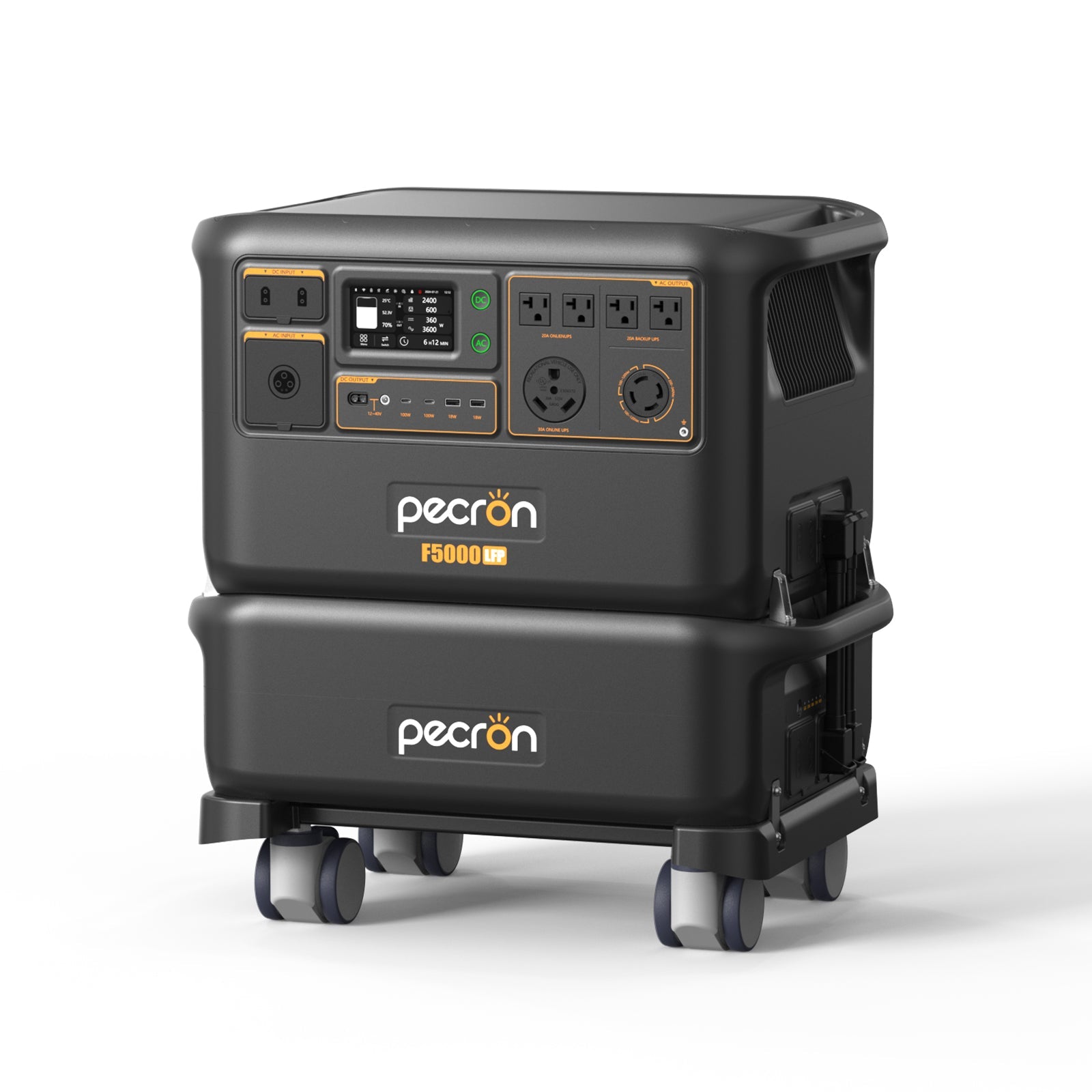 PECRON F5000LFP Portable Power Station 7200W 5120Wh 120V/240V