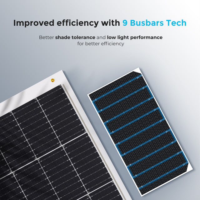 Renogy 100W 12V Lightweight Flexible Monocrystalline Solar Panel