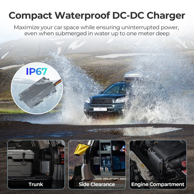 Renogy 12/24V IP67 50A DC to DC  Battery Charger w/ MPPT