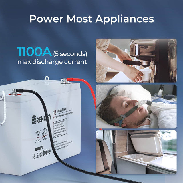 Renogy 12V 100Ah Deep Cycle AGM Battery