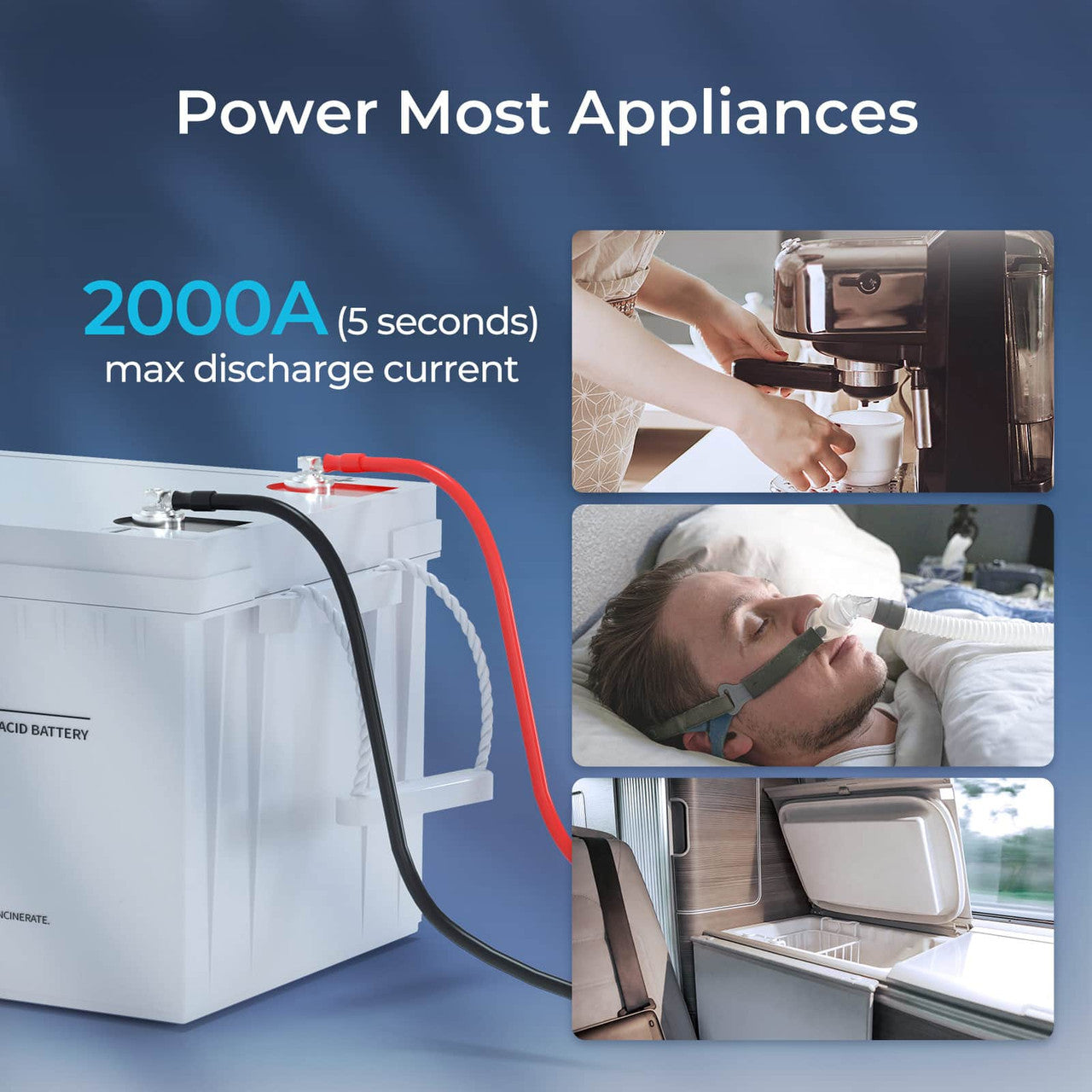 Renogy 12V 200Ah Deep Cycle AGM Battery