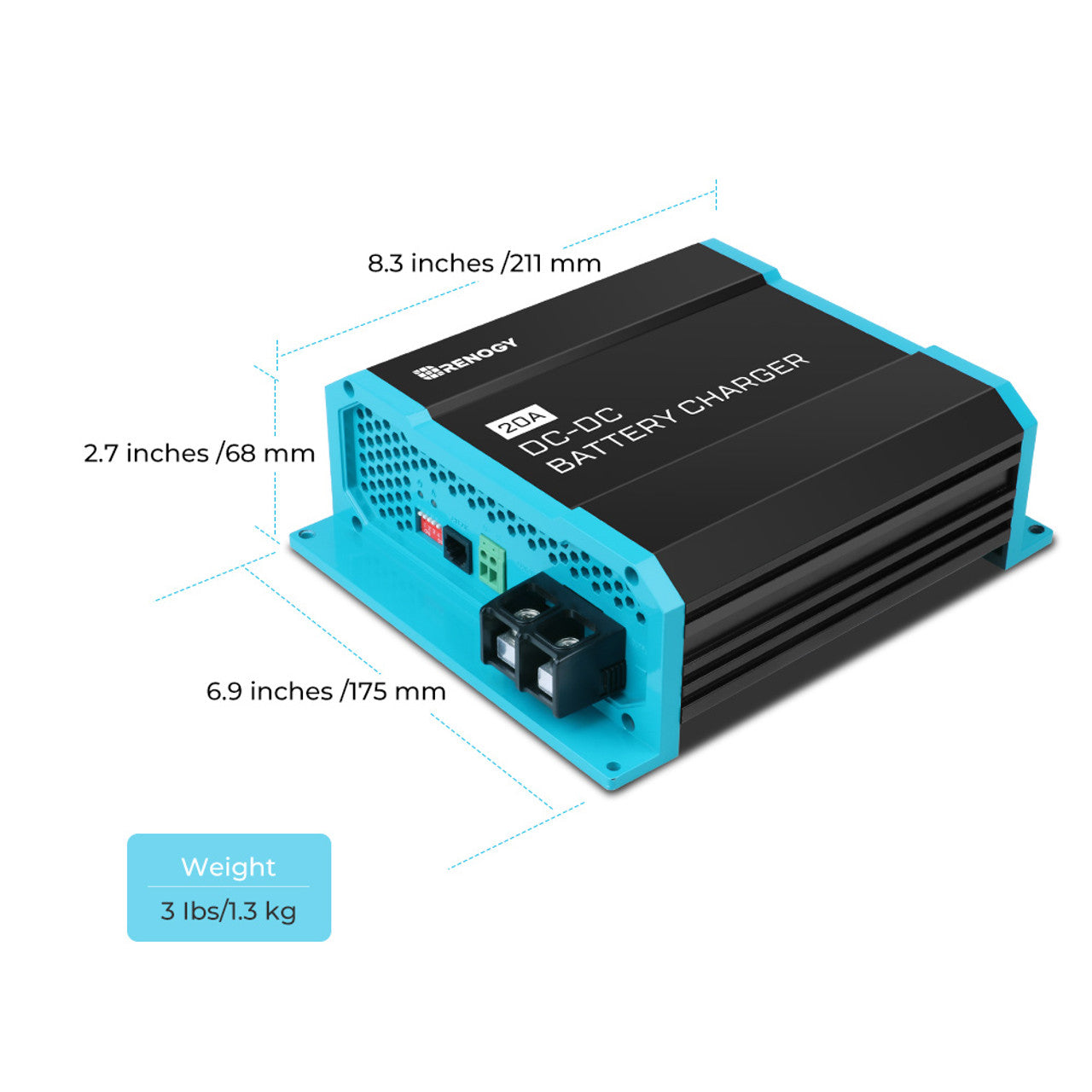 Renogy 12V 20A DC to DC On Board Battery Charger