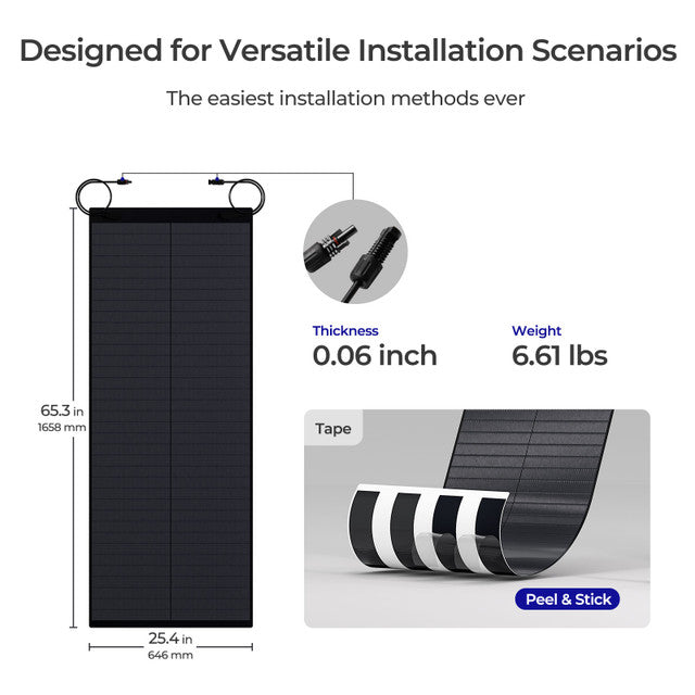 Renogy 150W 12V CIGS Flexible Solar Panel