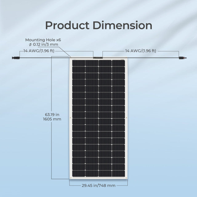Renogy 200W 12V Flexible Monocrystalline Solar Panel