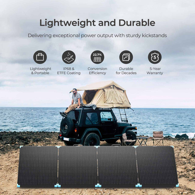 Renogy 220W 12V Lightweight Portable Solar Suitcase