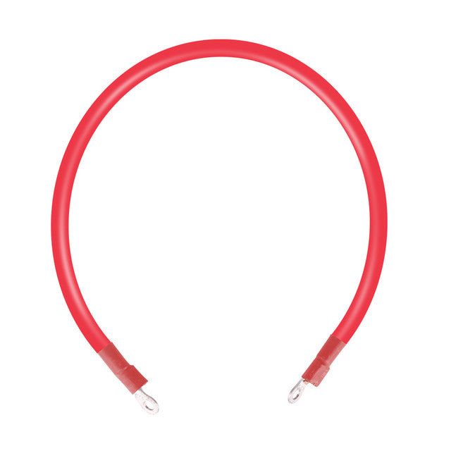 Renogy 2FT 4 AWG ANL Fuse Cable w/ Double Ring Terminals for 3/8in Lugs