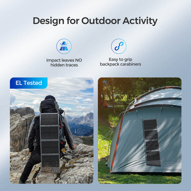 Renogy 30W 12V Portable Monocrystalline Solar Panel