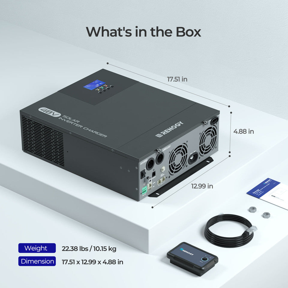 Renogy 3500W 48V Pure Sine Wave Solar Inverter Charger