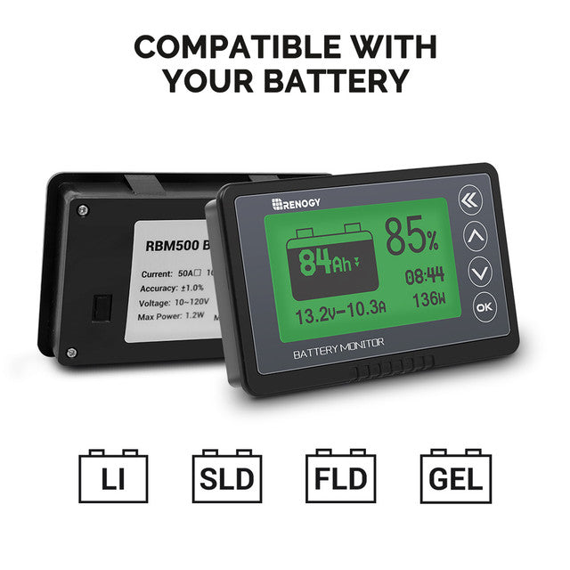 Renogy 500A Battery Monitor w/ Shunt