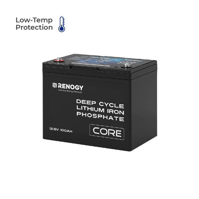 Renogy Core 12V 100Ah Deep Cycle Lithium Iron Phosphate Battery