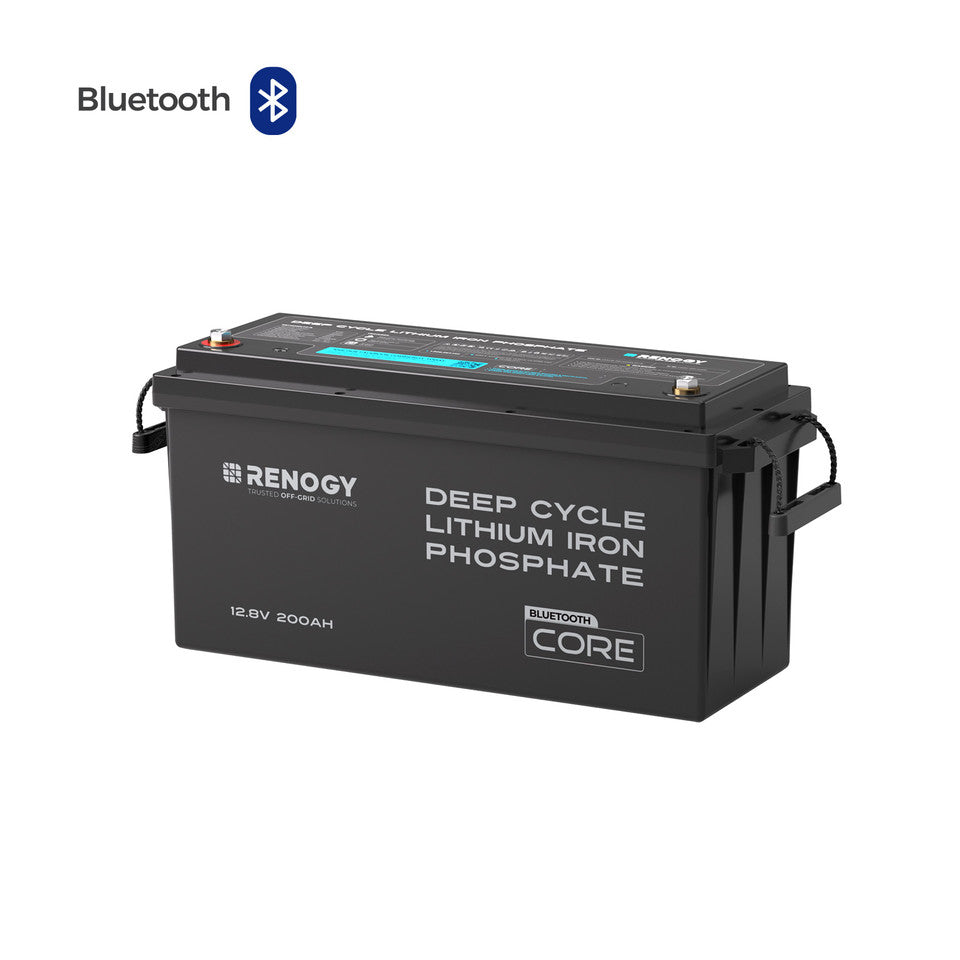 Renogy Core 12V 200Ah Lithium Iron Phosphate Battery w/ Bluetooth