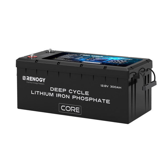 Renogy Core 12V 300Ah Deep Cycle Lithium Iron Phosphate Battery w/ Self Heating