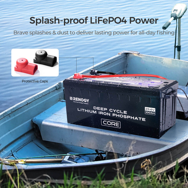 Renogy Core 24V 100Ah Deep Cycle Lithium Iron Phosphate Battery w/ Self Heating
