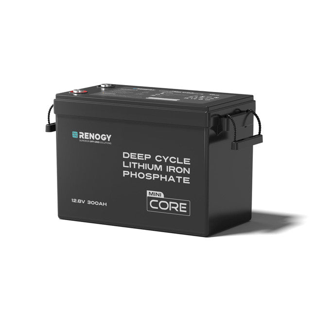 Renogy Core Mini 12V 300Ah Deep Cycle LiFePO4 Battery w/ Low-Temperature Protection