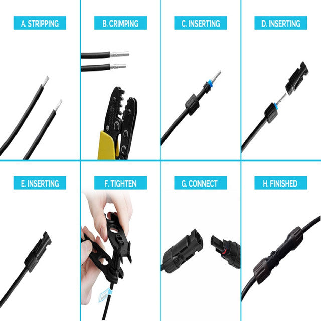 Renogy MC4 Solar Connectors Male & Female 5 Pairs