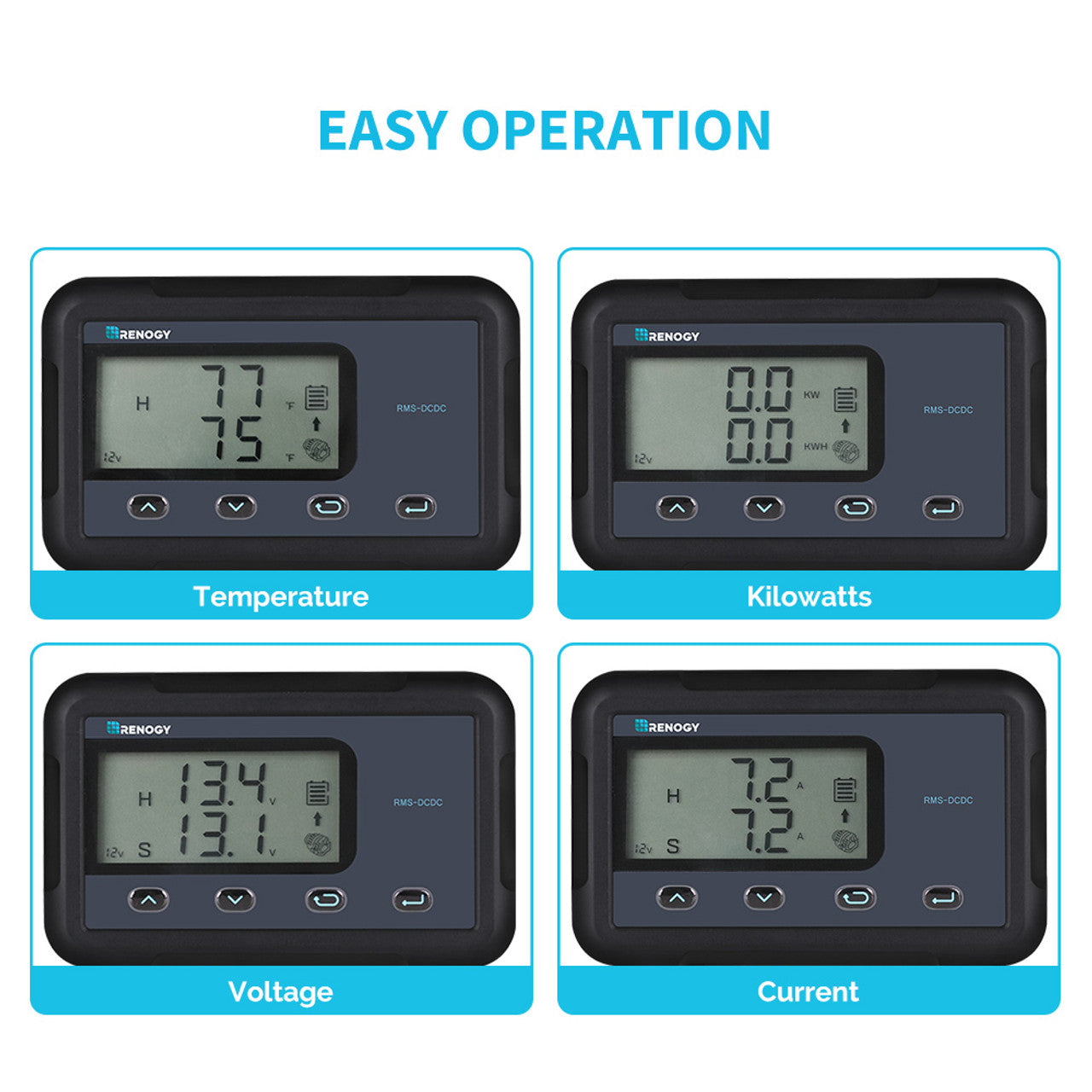 Renogy Monitoring Screen for DC to DC MPPT Battery Charger