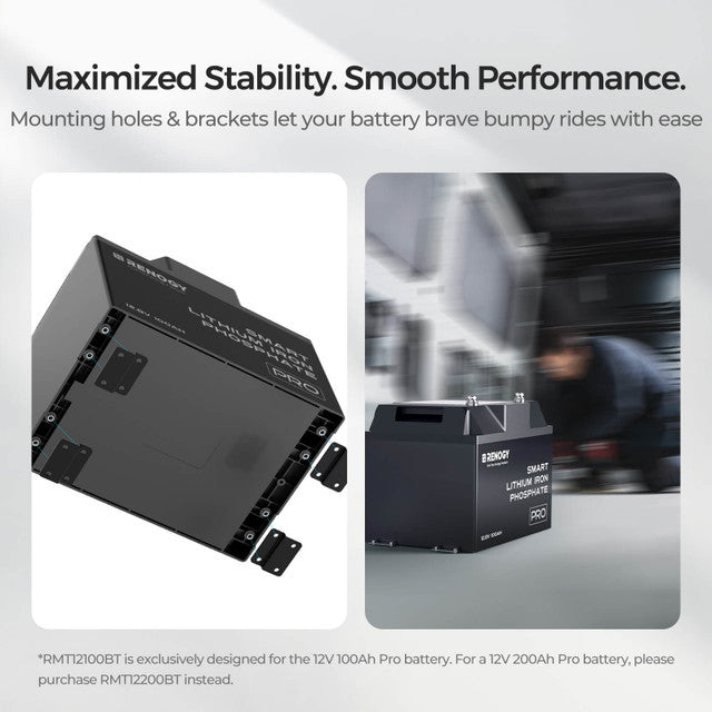 Renogy Mounting Brackets for 12V 100Ah Pro LiFePO4 Batteries