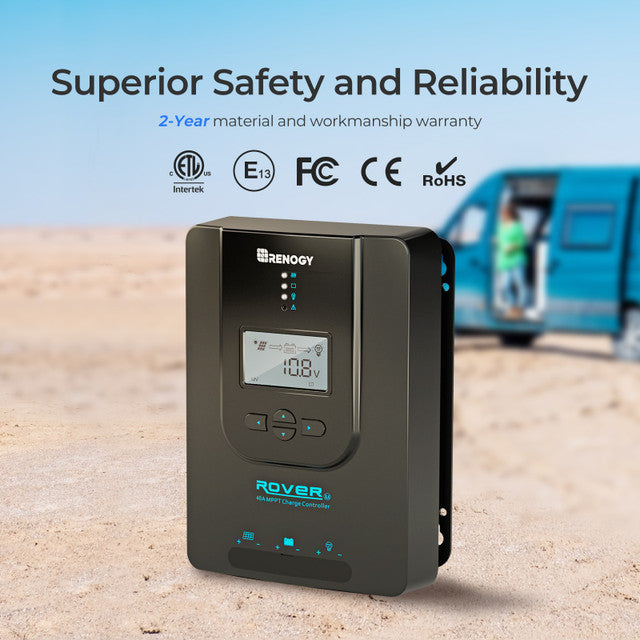 Renogy Rover Li 40A MPPT Solar Charge Controller w/ Bluetooth