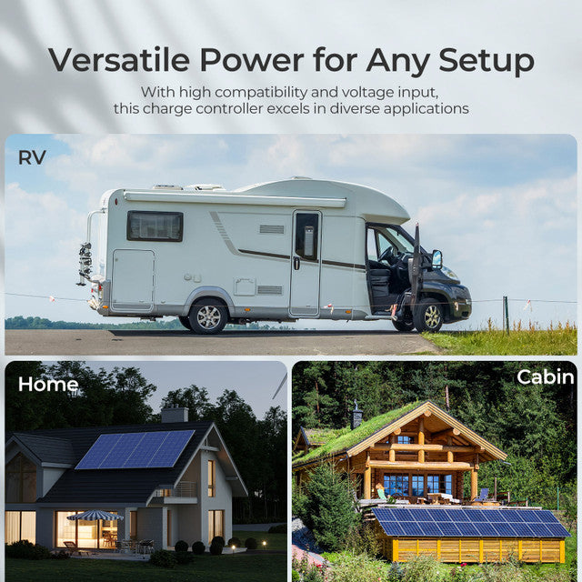 Renogy Rover Lite 12/24/36/48V 60A MPPT Solar Charge Controller w/ Bluetooth Module