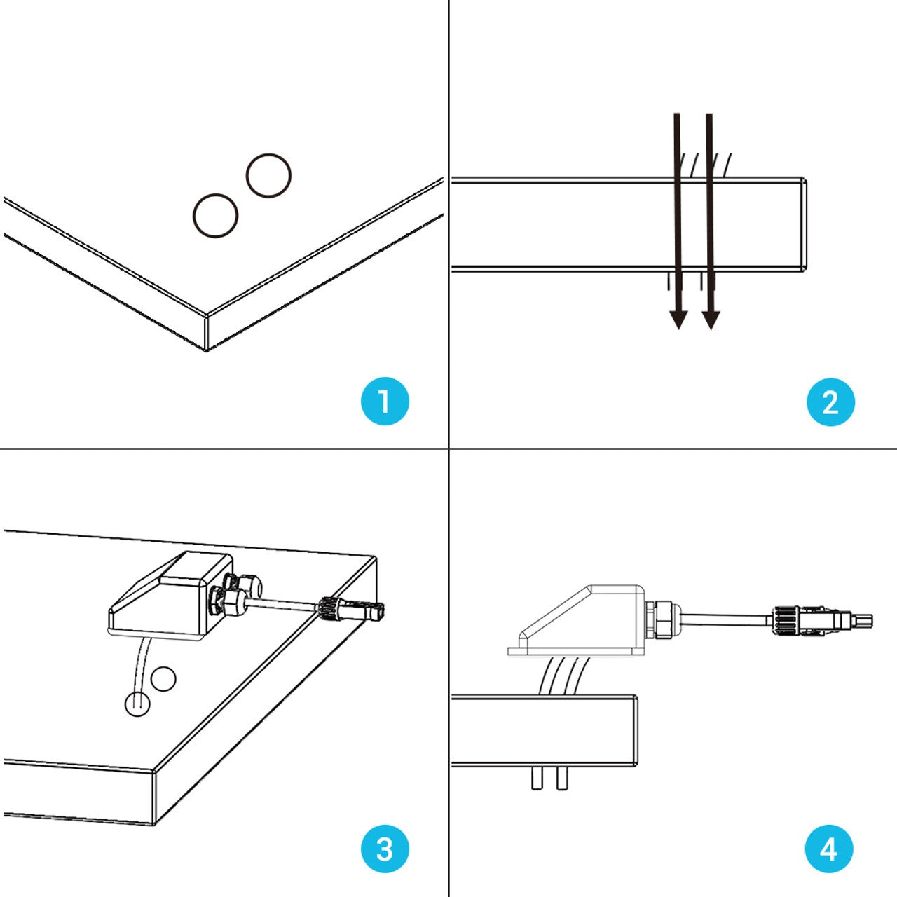 Renogy Solar Double Cable Entry Gland