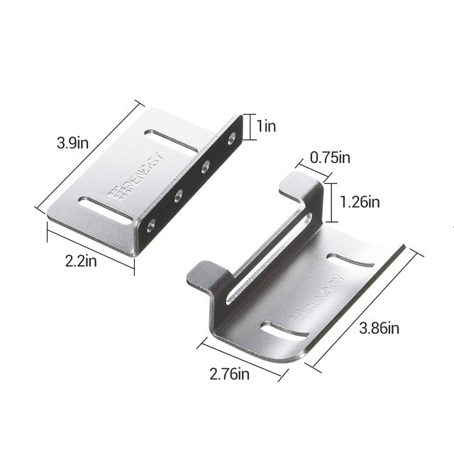 Renogy Solar Panel Mounting Curved Z Bracket  Set of 4