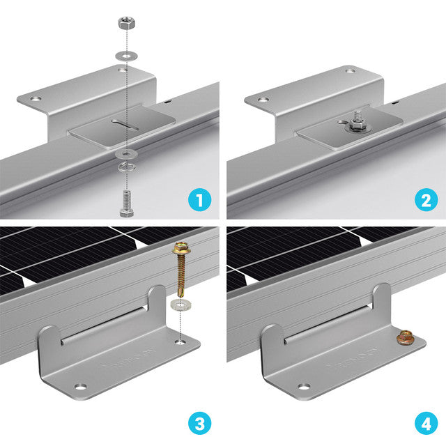 Renogy Solar Panel Mounting Z Brackets