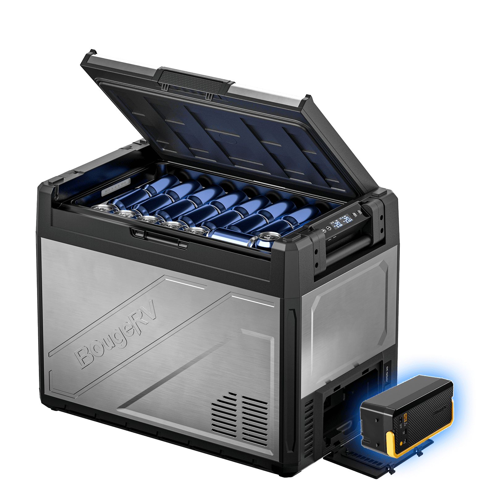 BougeRV Rocky V3.0 69QT Dual Zone 12V Car Fridge