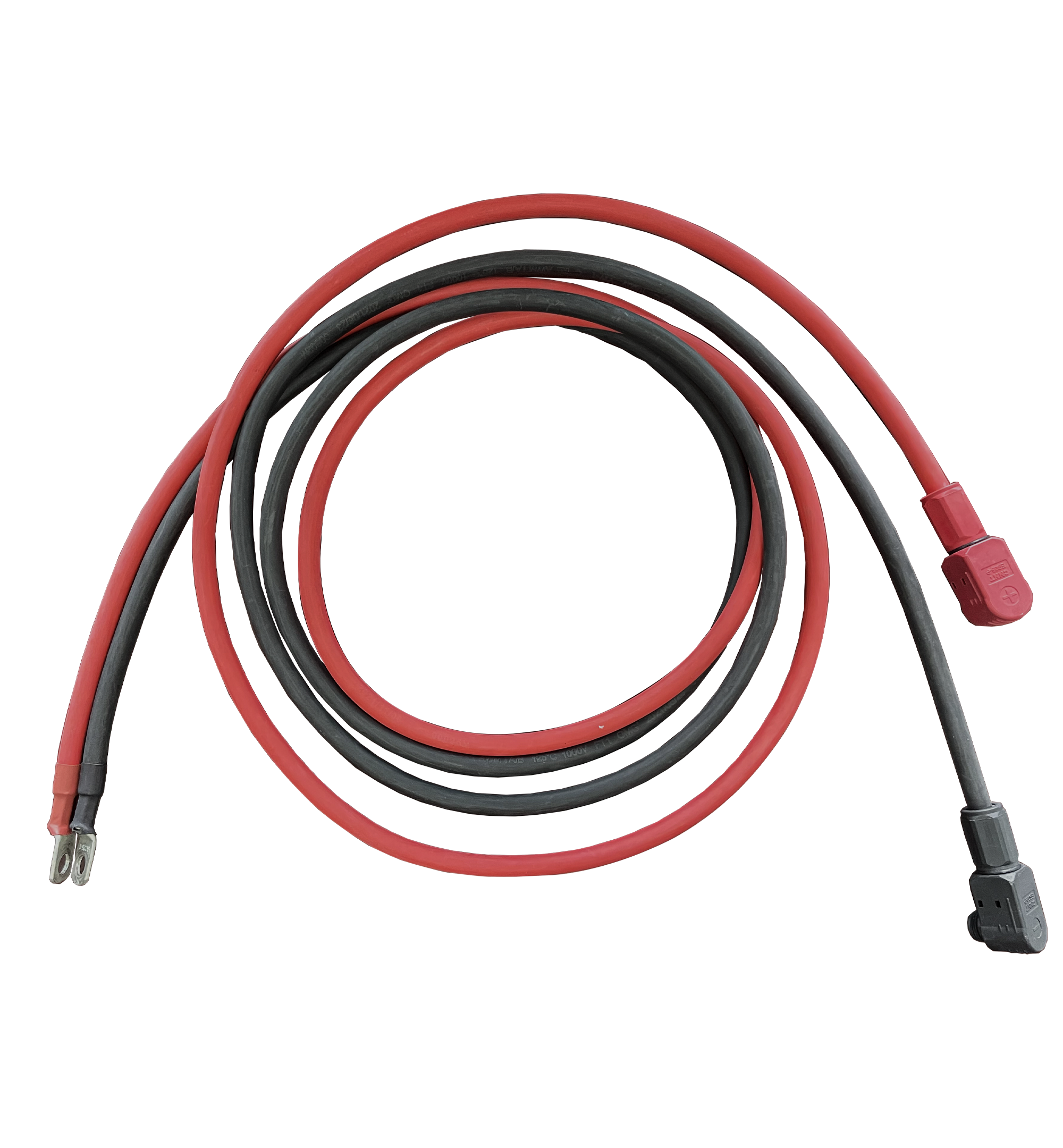 RUiXU S80 4AWG Battery Cable with 5/16 in Lugs and Pluggable Pole Connector - 80cm