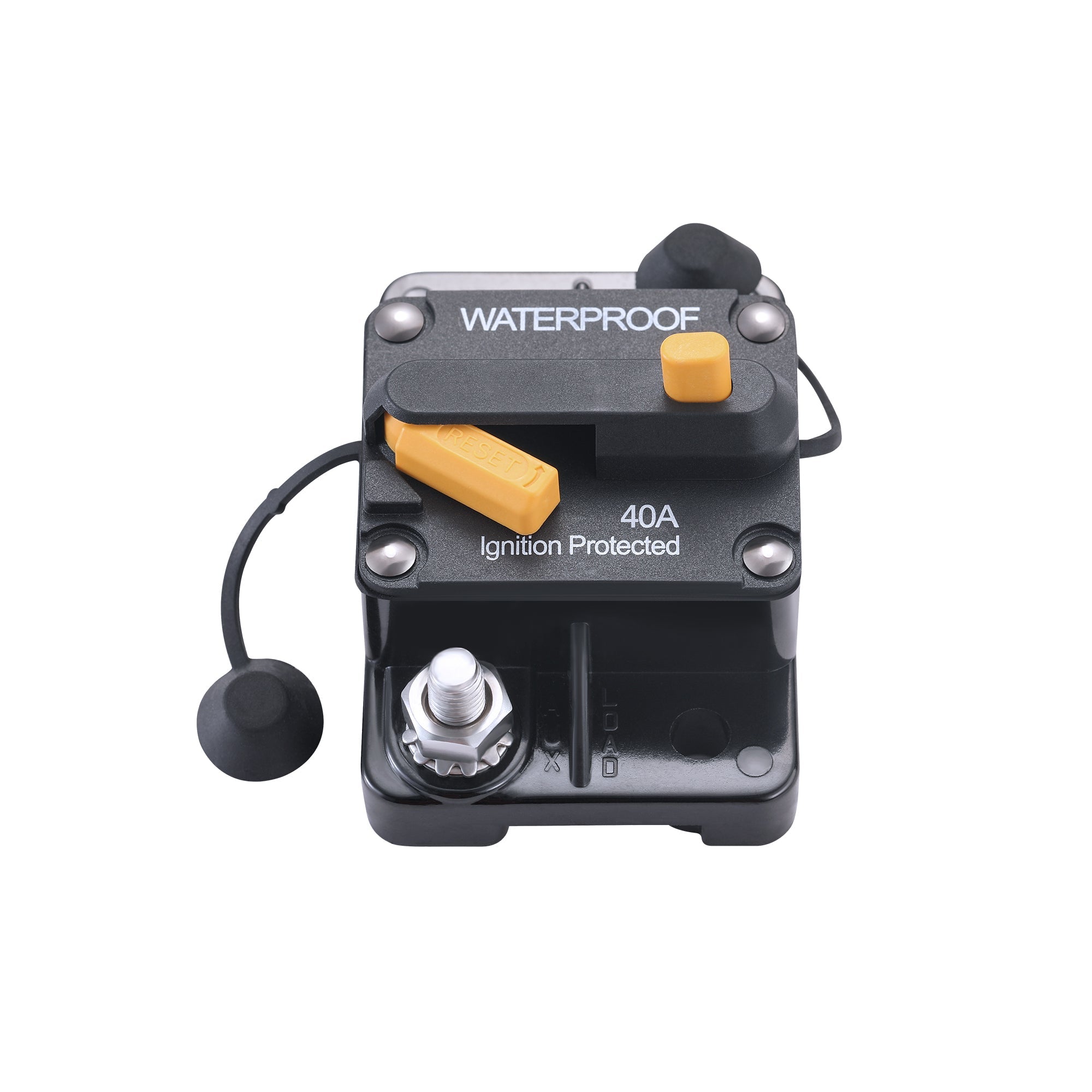 Rich Solar Single Pole Waterproof Circuit Breaker | Waterproof Thermal Type Breaker | Choose Amp: 30A, 40A, 60A, 80A, 100A, 120A, 150A, 200A, 250A