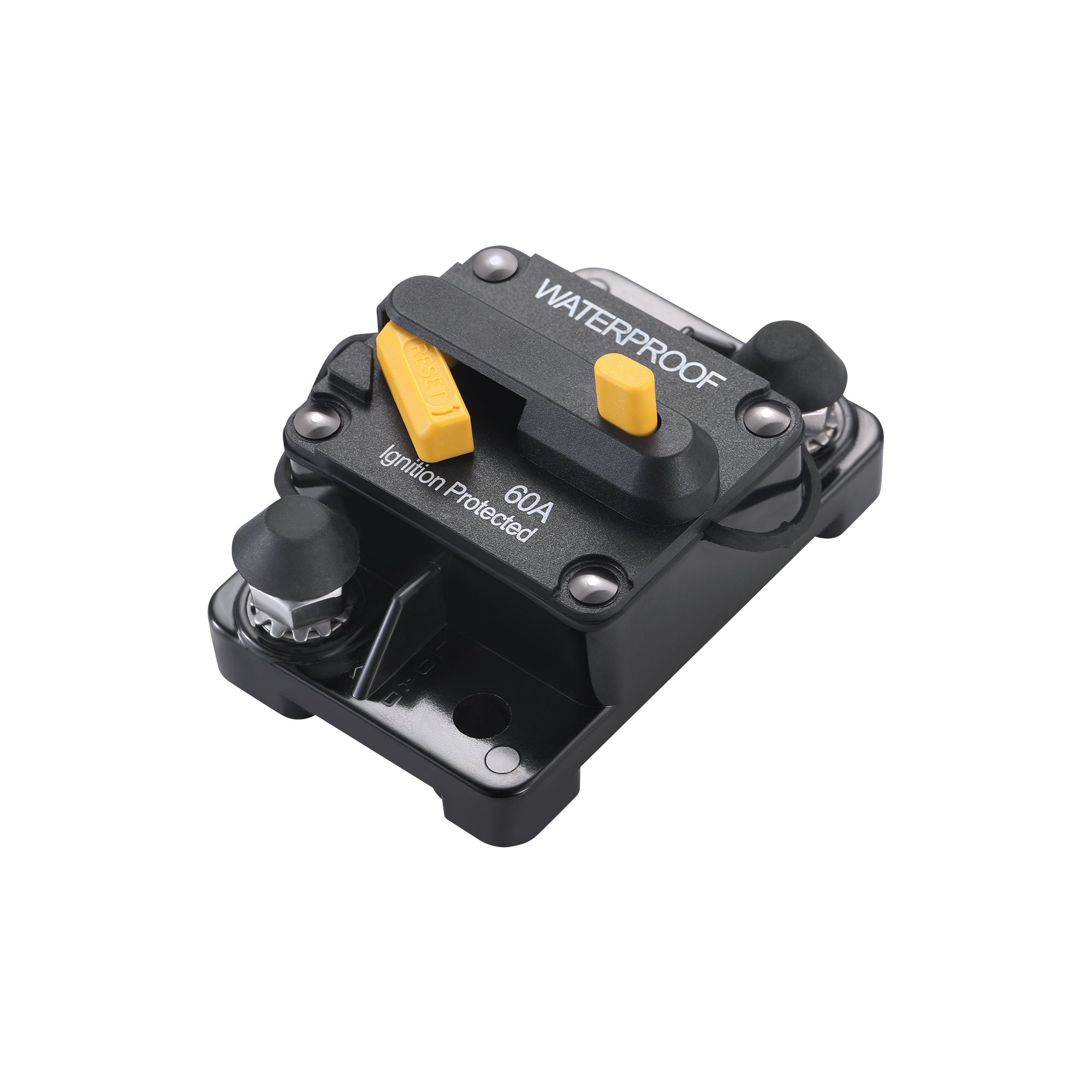 Rich Solar Single Pole Waterproof Circuit Breaker | Waterproof Thermal Type Breaker | Choose Amp: 30A, 40A, 60A, 80A, 100A, 120A, 150A, 200A, 250A