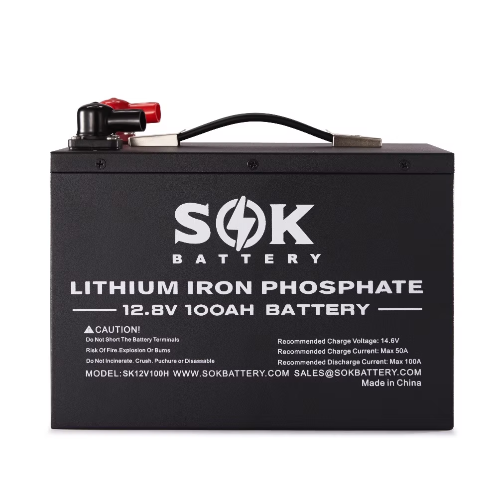 SK12V100H | SOK 12V100Ah LiFePO4 Battery Bluetooth & Built-In Heater