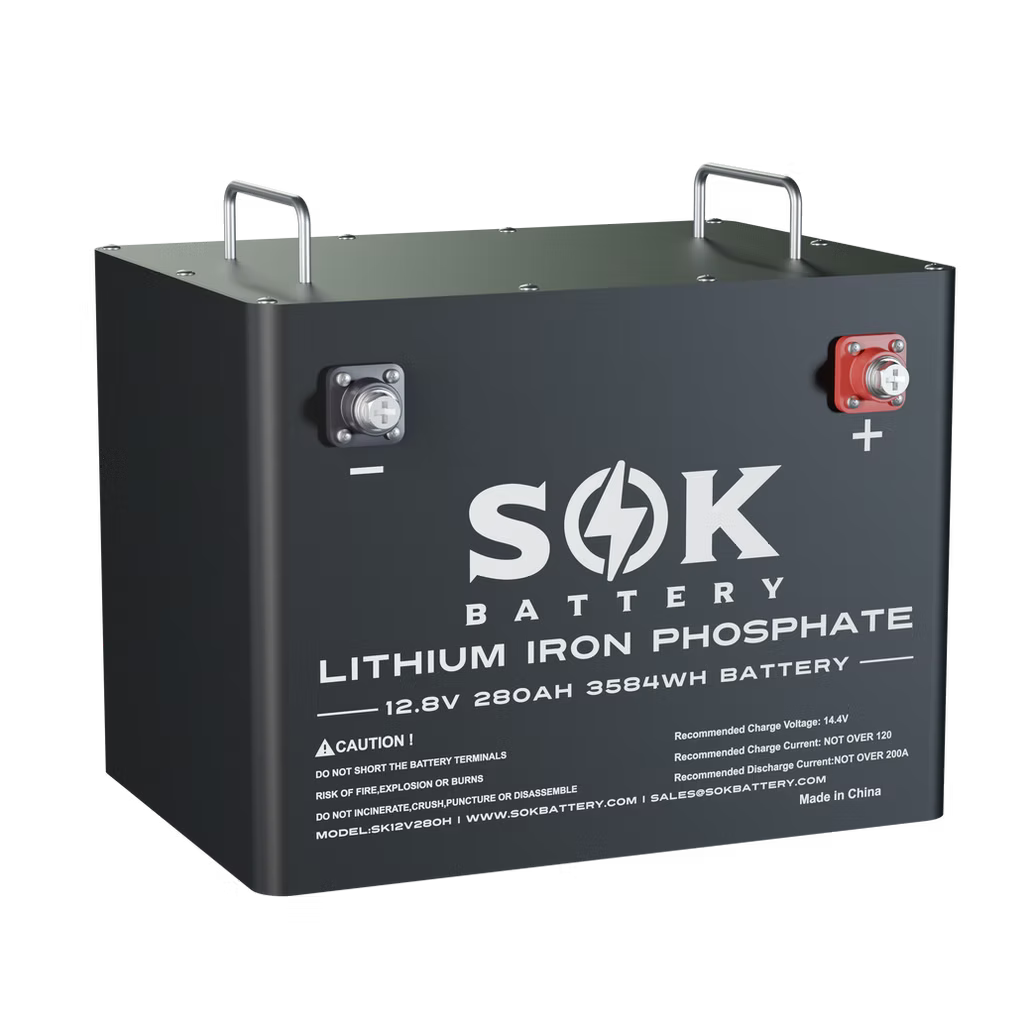 SK12V280H | 280Ah Battery, Built-in heater and Bluetooth, Best for RV or Marine