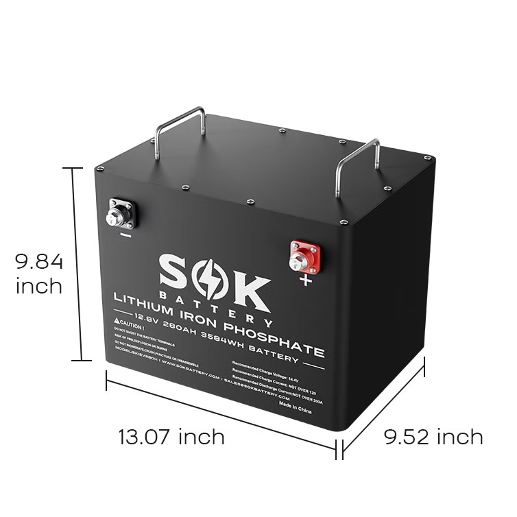 SK12V280H | 280Ah Battery, Built-in heater and Bluetooth, Best for RV or Marine