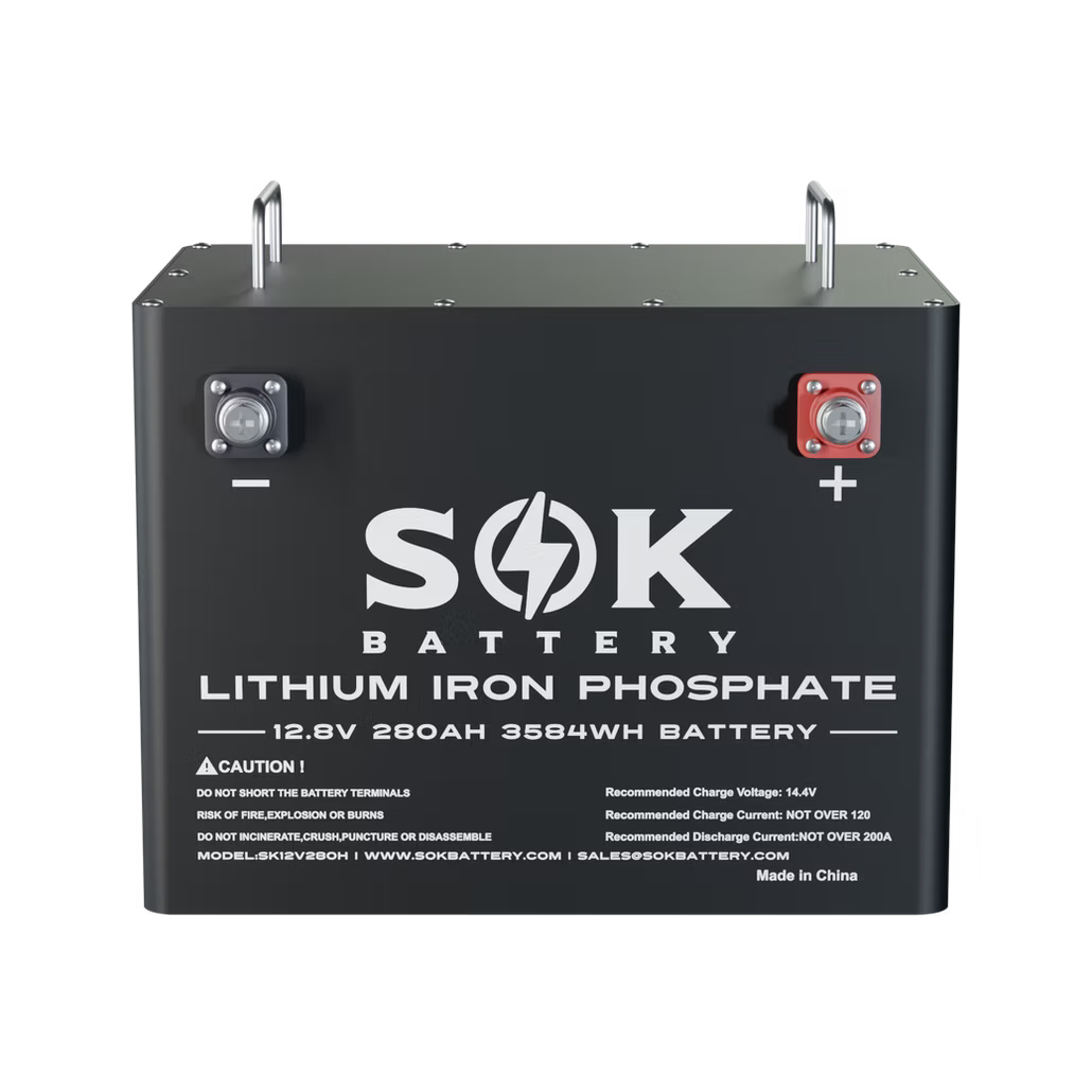 SK12V280H | 280Ah Battery, Built-in heater and Bluetooth, Best for RV or Marine