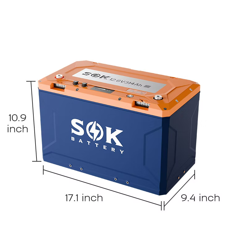 SK12V314PH | 12V314Ah Battery, Built-In Heater & Bluetooth, Victron CAN Comms