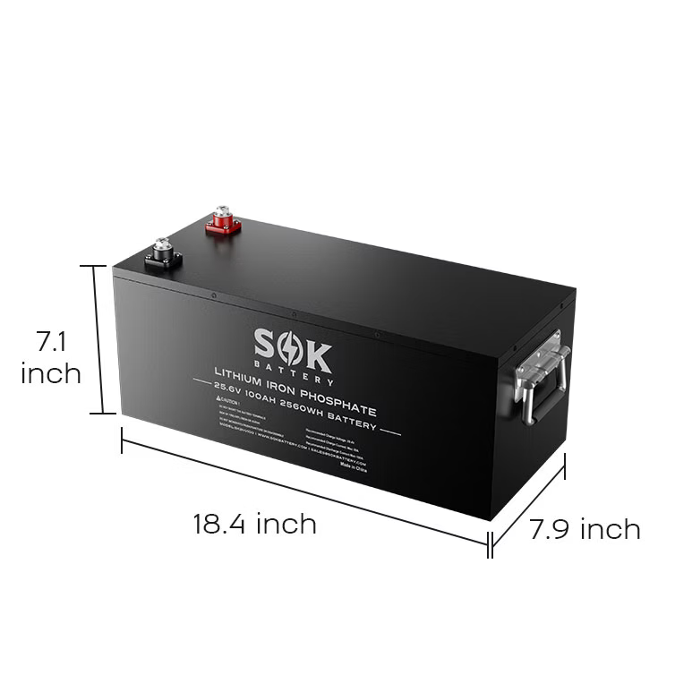 SK24V100 | SOK 24V 100Ah LiFePO4 Battery