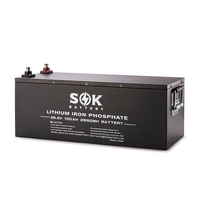 SK24V100 | SOK 24V 100Ah LiFePO4 Battery