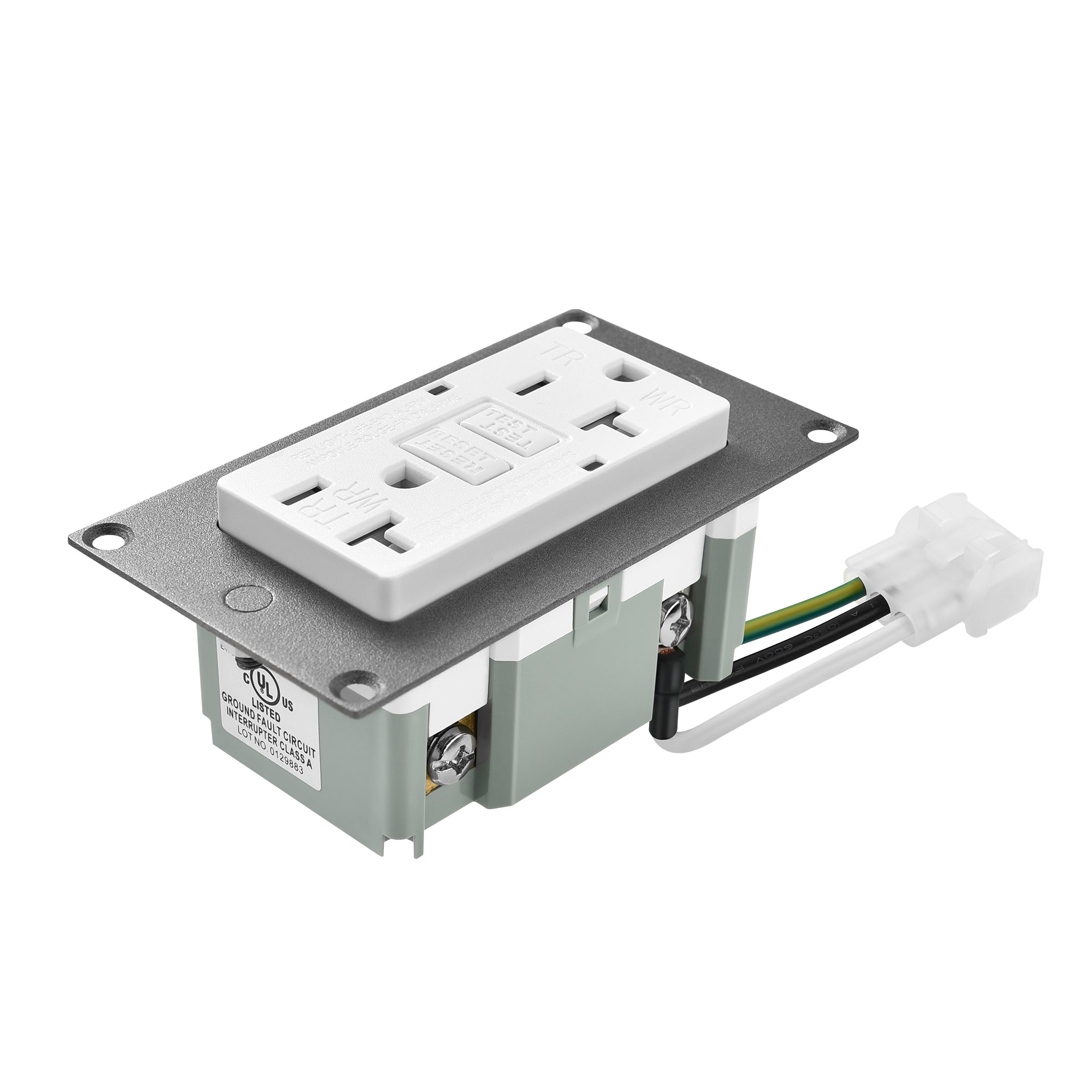 Rich Solar Slim GFCI Outlet 20 Amp | Self-Test, Tamper-Resistant, LED Indicator, UL Listed | Nova Switch & Nova Supercharger Accessory