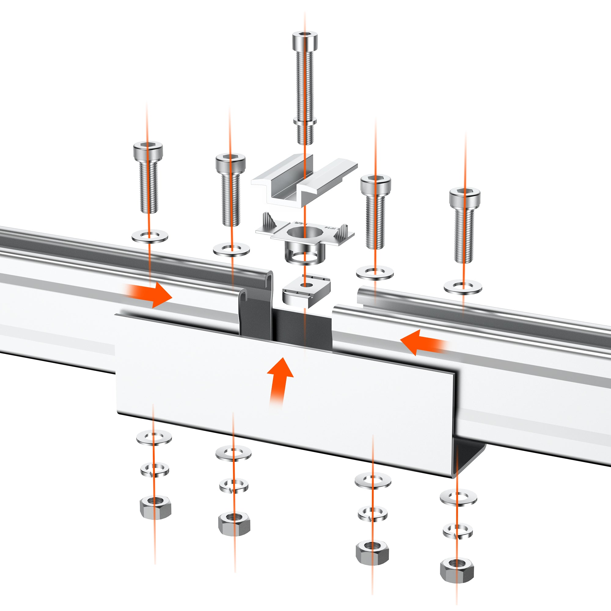 Rich Solar Solar Ground Mount | Fit MEGA 100/100 SLIM/MEGA 150 | Adjustable, Easy-to-Install Brackets for 1-4 Panels