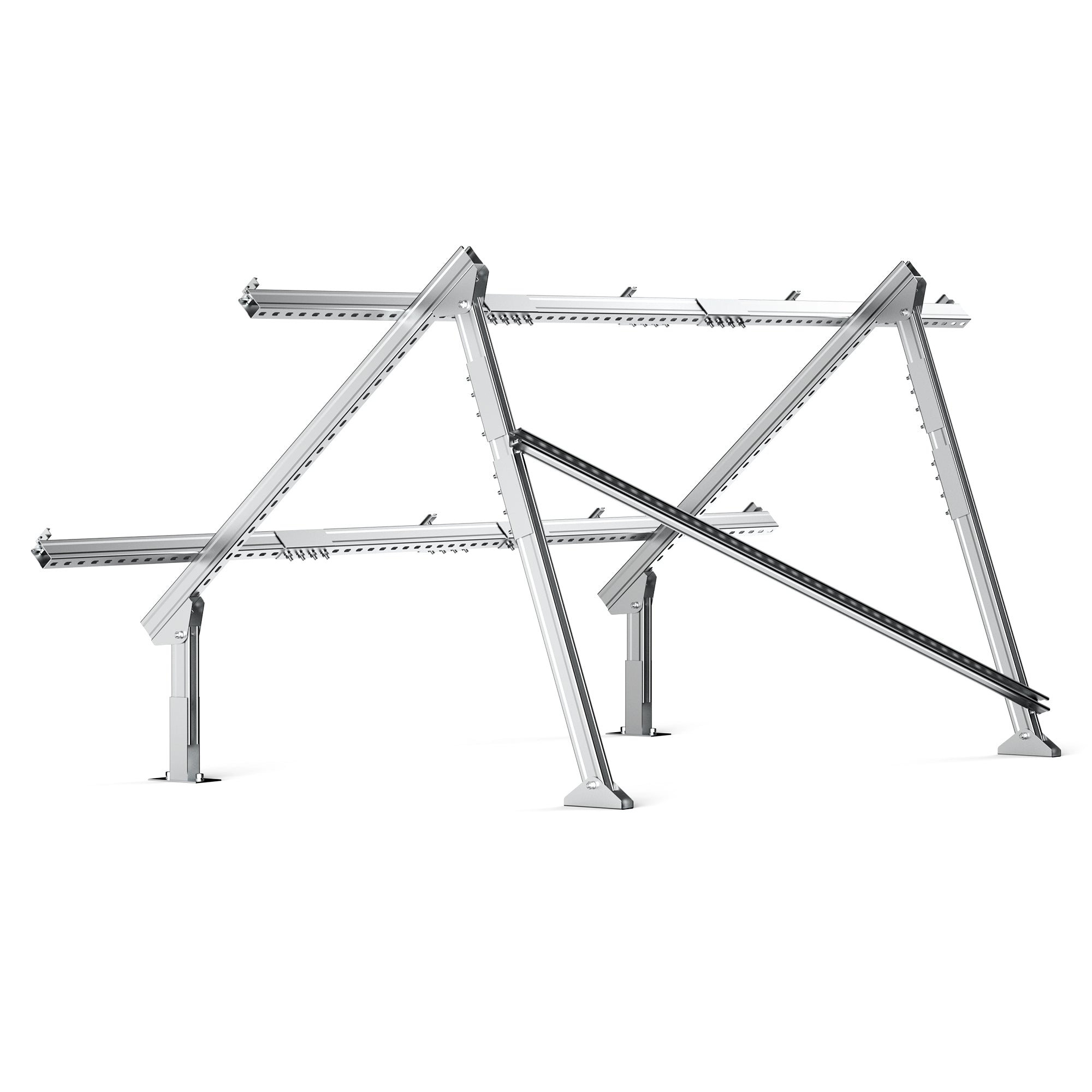 Rich Solar Solar Ground Mount | Fit MEGA 200/MEGA 220/MEGA 250 | Adjustable, Easy-to-Install Brackets for 1-4 Panels