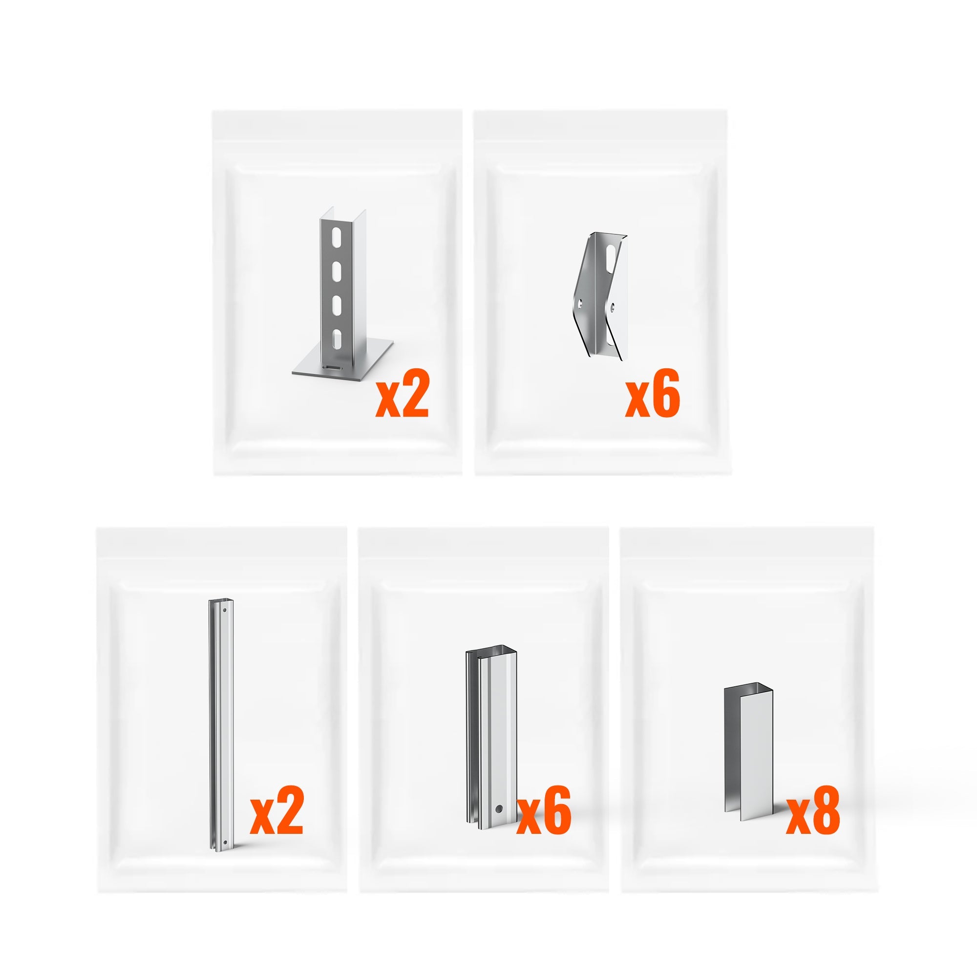 Rich Solar Solar Ground Mount | Fit MEGA 200/MEGA 220/MEGA 250 | Adjustable, Easy-to-Install Brackets for 1-4 Panels