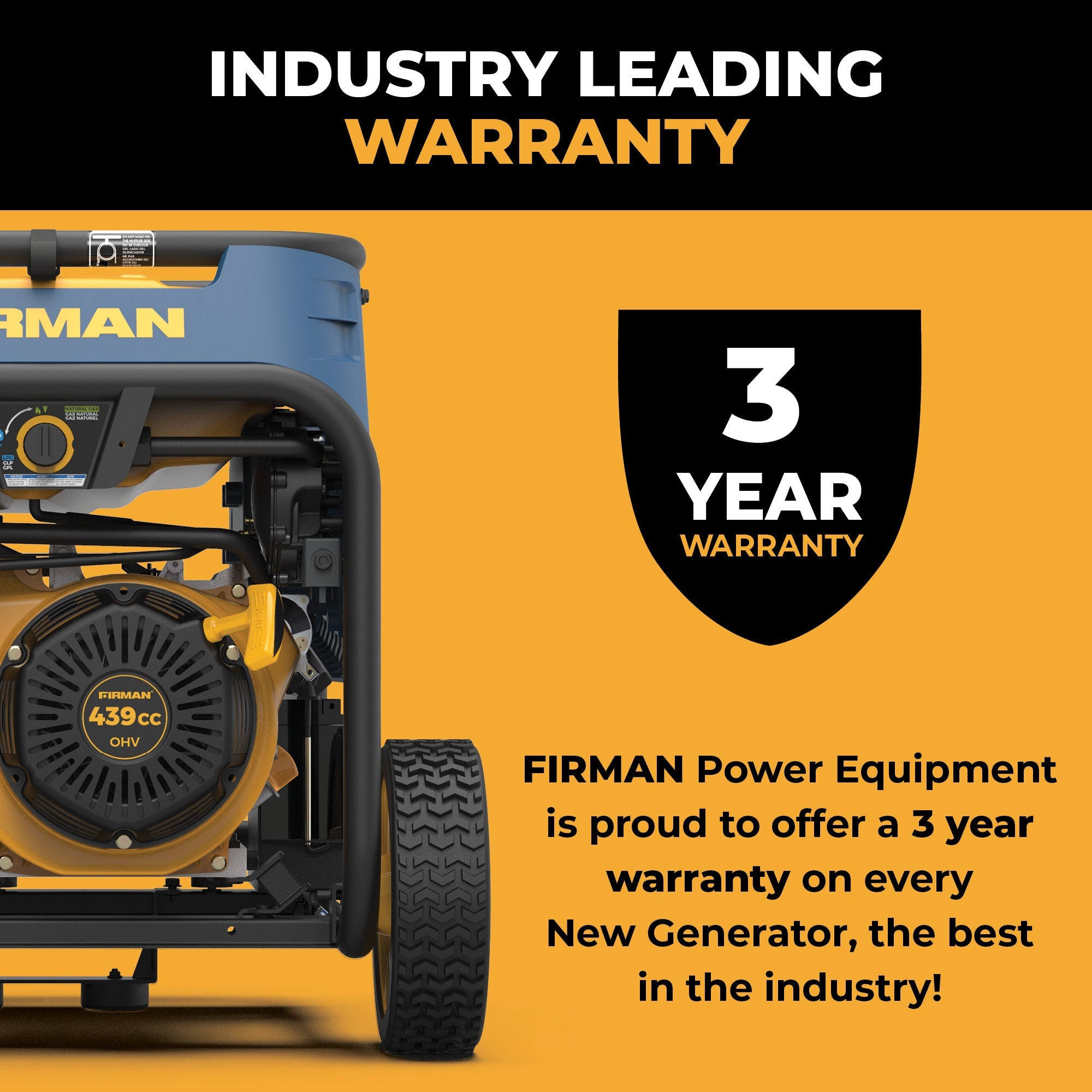 Tri Fuel Portable Generator 10000/8000W Electric Start 120/240V with CO ALERT