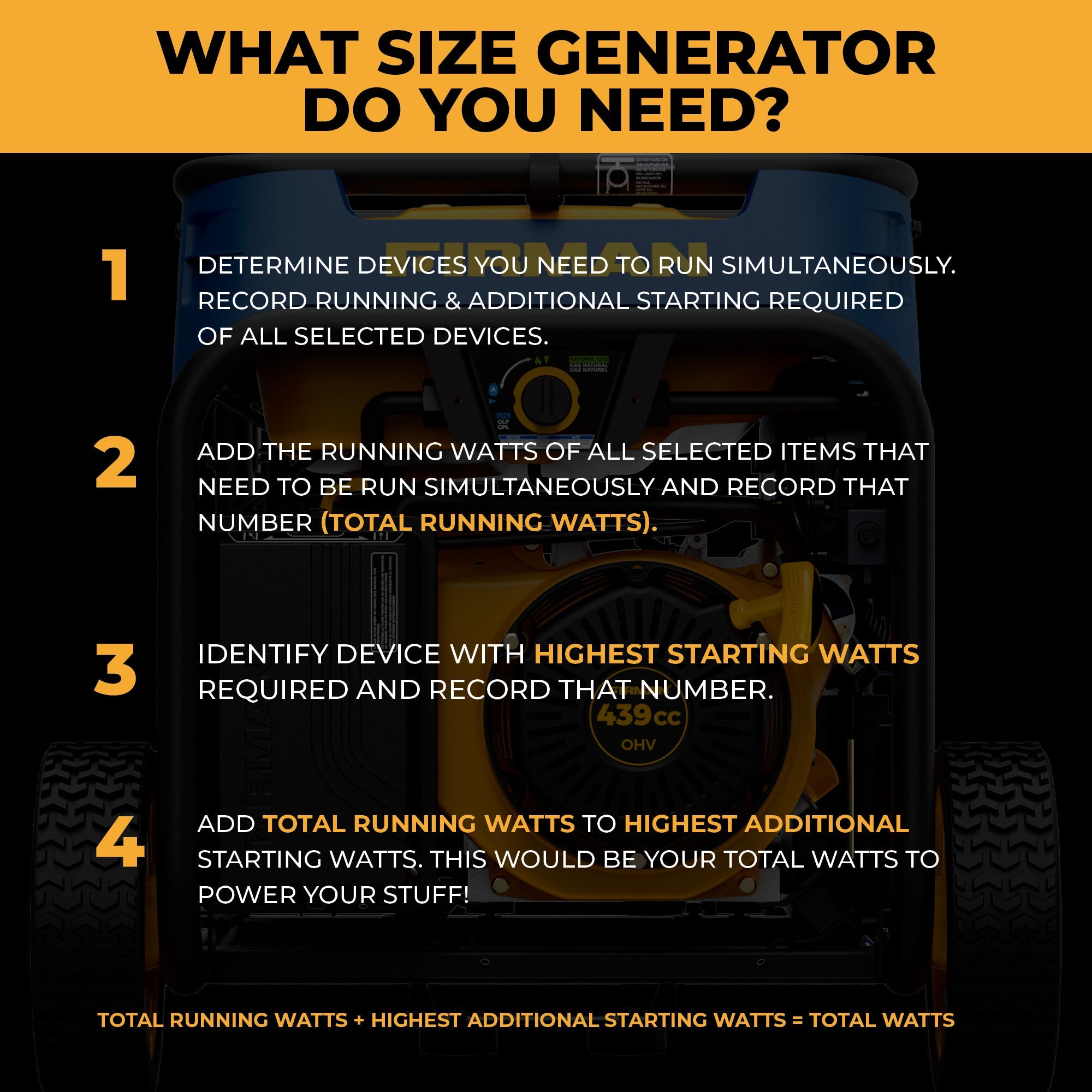 Tri Fuel Portable Generator 10000/8000W Electric Start 120/240V with CO ALERT